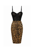 Robe Bustier Léopard