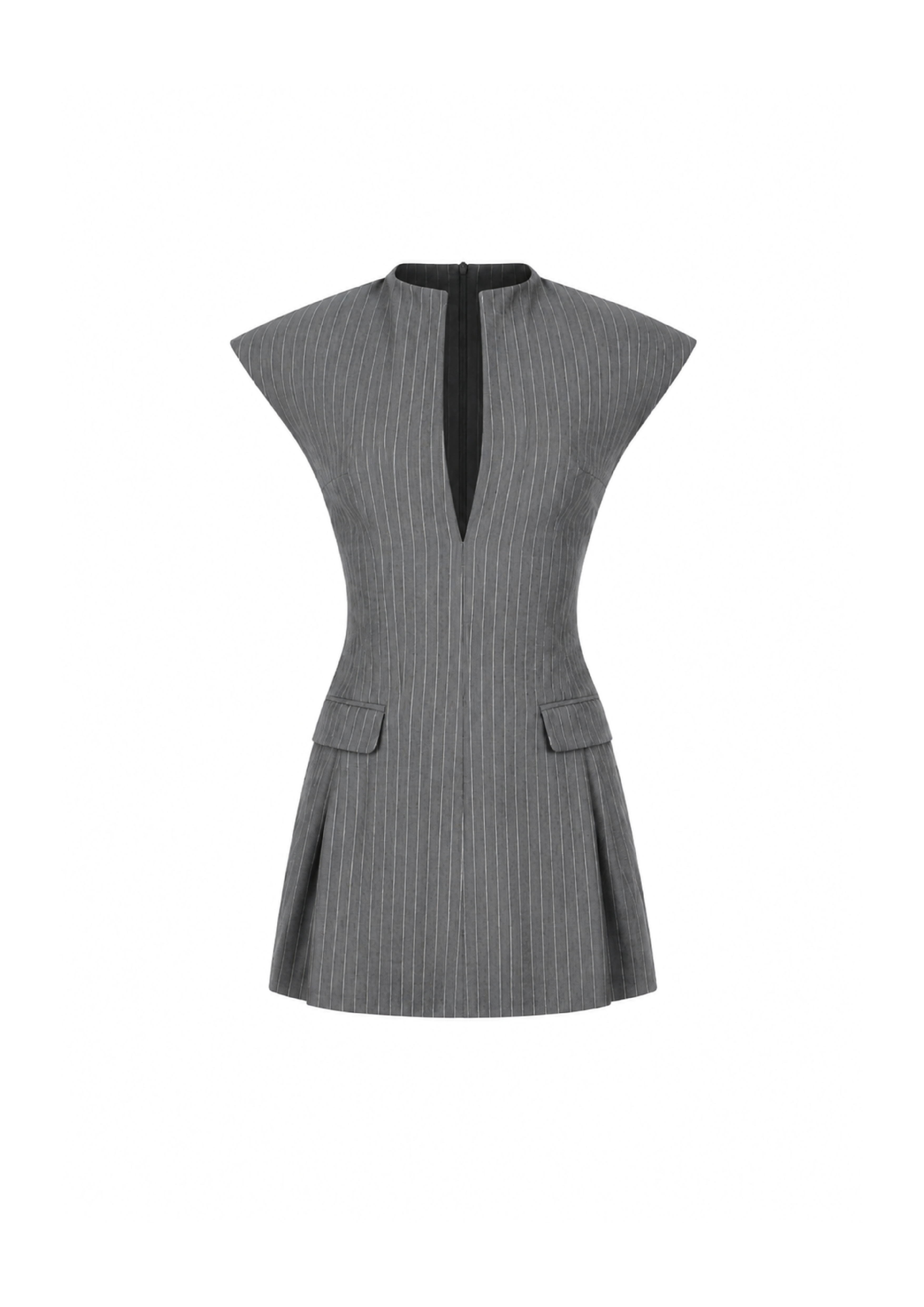 Robe costume grise